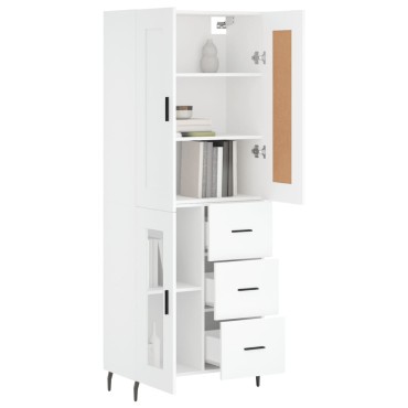 vidaXL Ντουλάπι Λευκό 69,5x34x180cm από Επεξεργασμένο Ξύλο 1 τεμ.
