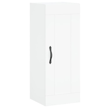 vidaXL Ντουλάπι Λευκό 34,5x34x180cm από Επεξεργασμένο Ξύλο 1 τεμ.