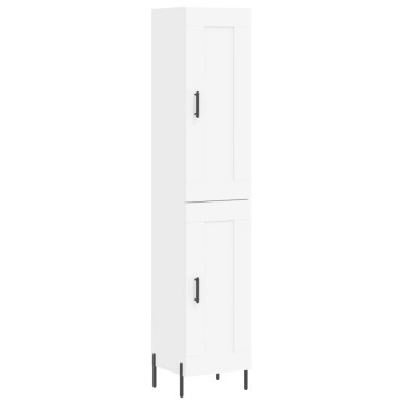 vidaXL Ντουλάπι Λευκό 34,5x34x180cm από Επεξεργασμένο Ξύλο 1 τεμ.
