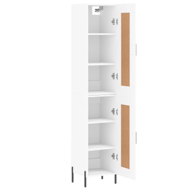 vidaXL Ντουλάπι Λευκό 34,5x34x180cm από Επεξεργασμένο Ξύλο 1 τεμ.