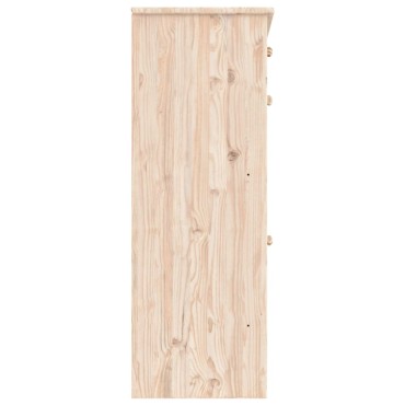 vidaXL Παπουτσοθήκη ALTA 77x35x96cm από Μασίφ Ξύλο Πεύκου