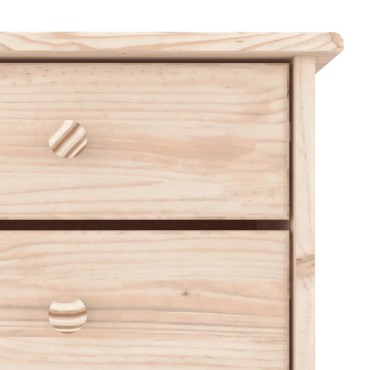 vidaXL Παπουτσοθήκη ALTA 77x35x96cm από Μασίφ Ξύλο Πεύκου