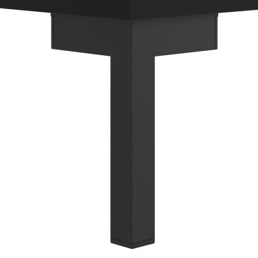 vidaXL Ντουλάπι Μαύρο 69,5x34x180cm από Επεξεργασμένο Ξύλο 1 τεμ.