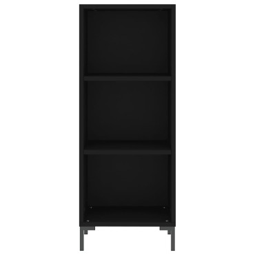 vidaXL Ντουλάπι Μαύρο 34,5x34x180cm από Επεξεργασμένο Ξύλο 1 τεμ.