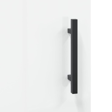 vidaXL Ντουλάπι Γυαλ. Λευκό 34,5x34x180cm από Επεξεργασμένο Ξύλο 1 τεμ.