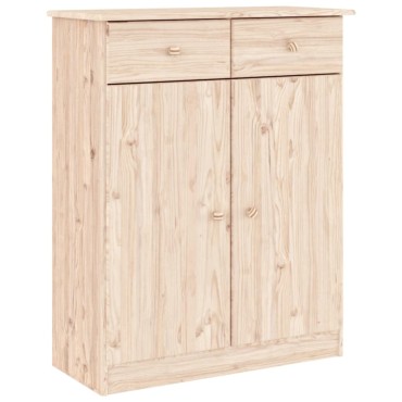vidaXL Παπουτσοθήκη ALTA 77x35x96cm από Μασίφ Ξύλο Πεύκου