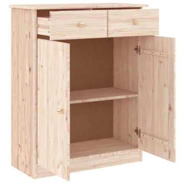 vidaXL Παπουτσοθήκη ALTA 77x35x96cm από Μασίφ Ξύλο Πεύκου