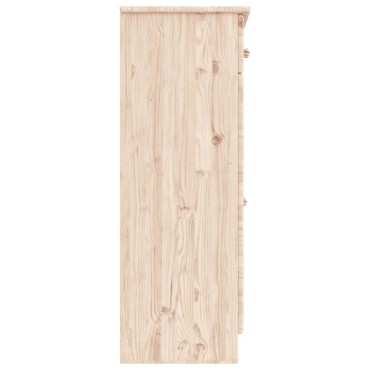 vidaXL Παπουτσοθήκη ALTA 77x35x96cm από Μασίφ Ξύλο Πεύκου