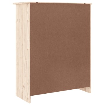 vidaXL Παπουτσοθήκη ALTA 77x35x96cm από Μασίφ Ξύλο Πεύκου