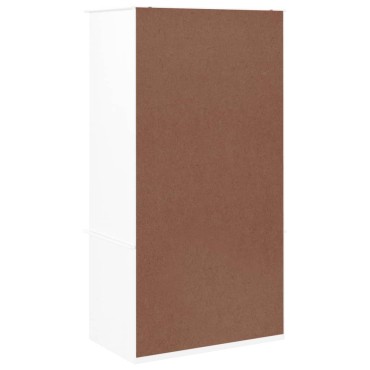vidaXL Ντουλάπα ALTA Λευκή 90x55x170cm από Μασίφ Ξύλο Πεύκου 1 τεμ.
