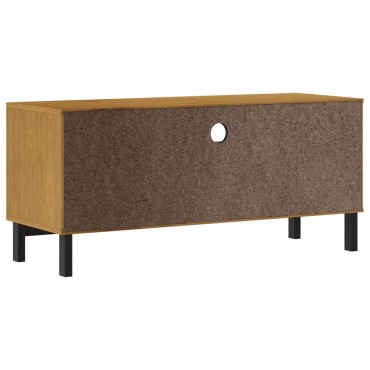 vidaXL Έπιπλο Τηλεόρασης FLAM 110x40x50cm από Μασίφ Ξύλο Πεύκου