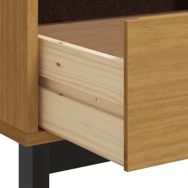 vidaXL Έπιπλο Τηλεόρασης FLAM 110x40x50cm από Μασίφ Ξύλο Πεύκου