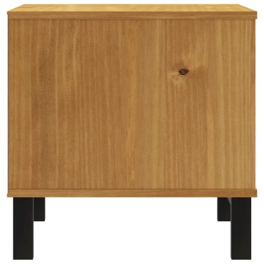 vidaXL Τραπεζάκι Βοηθητικό FLAM 50x50x50cm από Μασίφ Ξύλο Πεύκου 1 τεμ.