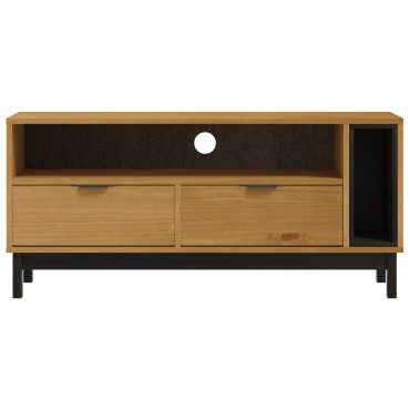 vidaXL Έπιπλο Τηλεόρασης FLAM 110x40x50cm από Μασίφ Ξύλο Πεύκου