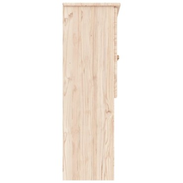 vidaXL Πάνω Ντουλάπι-Βιτρίνα ALTA 77x30x92cm από Μασίφ Ξύλο Πεύκου 1 τεμ.