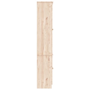 vidaXL Βιτρίνα Γυάλινη ALTA 77x35x186,5cm από Μασίφ Ξύλο Πεύκου 1 τεμ.