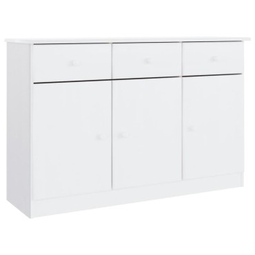 vidaXL Ντουλάπι ALTA Λευκό 112x35x73cm από Μασίφ Ξύλο Πεύκου 1 τεμ.