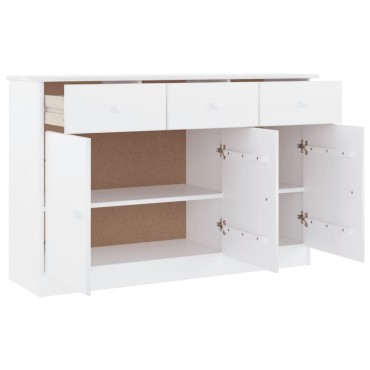vidaXL Ντουλάπι ALTA Λευκό 112x35x73cm από Μασίφ Ξύλο Πεύκου 1 τεμ.