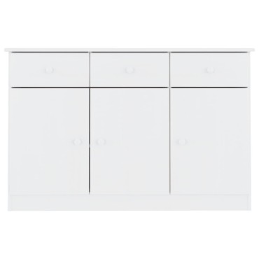 vidaXL Ντουλάπι ALTA Λευκό 112x35x73cm από Μασίφ Ξύλο Πεύκου 1 τεμ.