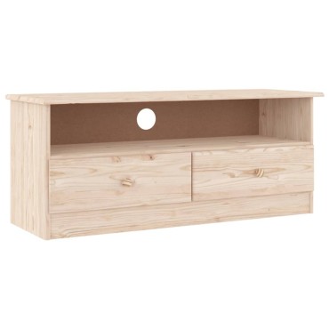 vidaXL Έπιπλο Τηλεόρασης Συρτάρια ALTA 100x35x41cm Μασίφ Ξύλο Πεύκου