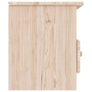 vidaXL Έπιπλο Τηλεόρασης Συρτάρια ALTA 100x35x41cm Μασίφ Ξύλο Πεύκου
