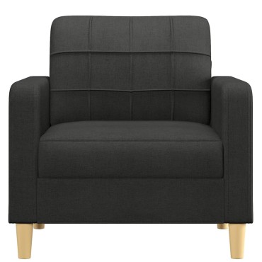 vidaXL Πολυθρόνα Μαύρη από Ύφασμα 78x77x80cm 1 τεμ. Γωνιακός