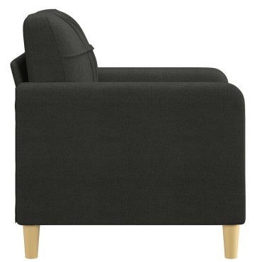 vidaXL Πολυθρόνα Μαύρη από Ύφασμα 78x77x80cm 1 τεμ. Γωνιακός