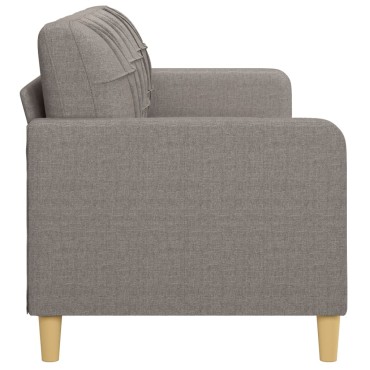 vidaXL Καναπές Τριθέσιος Taupe Υφασμάτινος 198x77x80cm 1 τεμ.