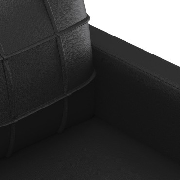 vidaXL Πολυθρόνα Μαύρη από Συνθετικό Δέρμα 78x77x80cm 1 τεμ. Γωνιακός