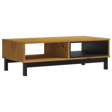 vidaXL Τραπεζάκι Σαλονιού FLAM 100x50x32,5cm από Μασίφ Ξύλο Πεύκου 1 τεμ.