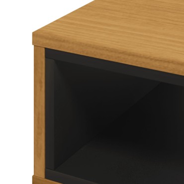 vidaXL Τραπεζάκι Σαλονιού FLAM 100x50x32,5cm από Μασίφ Ξύλο Πεύκου 1 τεμ.