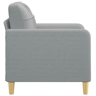vidaXL Πολυθρόνα Ανοιχτό Γκρι Υφασμάτινη 78x77x80cm 1 τεμ. Γωνιακός