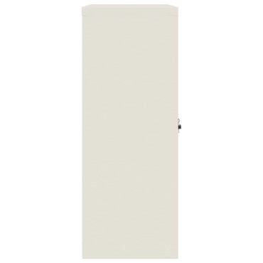 vidaXL Αρχειοθήκη Λευκή 90x40x105cm από Ατσάλι 1 τεμ.
