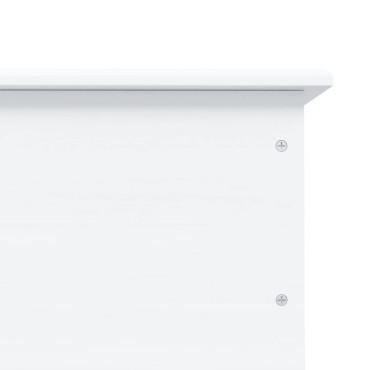 vidaXL Μπαούλο με Ρόδες ALTA Λευκό 73x39,5x43cm Μασίφ Ξύλο Πεύκου 1 τεμ.