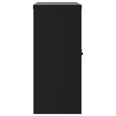 vidaXL Αρχειοθήκη Μαύρη 90x40x90cm από Ατσάλι 1 τεμ.