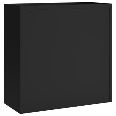 vidaXL Αρχειοθήκη Μαύρη 90x40x90cm από Ατσάλι 1 τεμ.