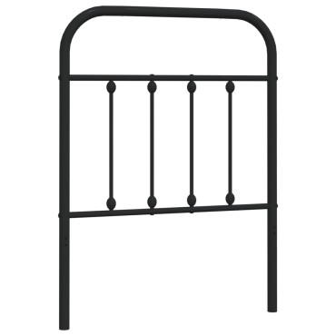 vidaXL Κεφαλάρι Μαύρο Μεταλλικό 80x3x100cm 1 τεμ.