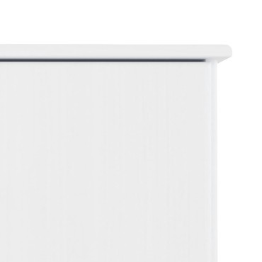 vidaXL Έπιπλο Τηλεόρασης ALTA Λευκό 112x35x41cm από Μασίφ Ξύλο Πεύκου