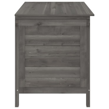 vidaXL Μπαούλο Αποθ. Κήπου Ανθρακί 99x49,5x58,5cm Μασίφ Ξύλο Ελάτης 1 τεμ.