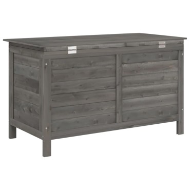 vidaXL Μπαούλο Αποθ. Κήπου Ανθρακί 99x49,5x58,5cm Μασίφ Ξύλο Ελάτης 1 τεμ.