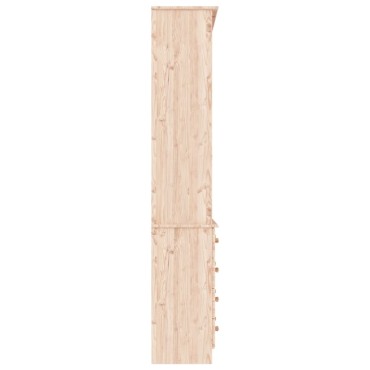 vidaXL Βιβλιοθήκη με Συρτάρια ALTA 77x35x186,5cm Μασίφ Ξύλο Πεύκου 1 τεμ.