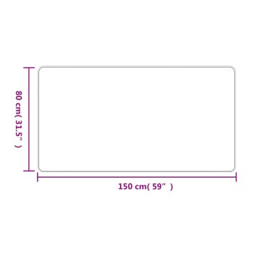 vidaXL Χαλί Διάδρομος Εμφάνιση Σιζάλ Ανθρακί 80x150cm