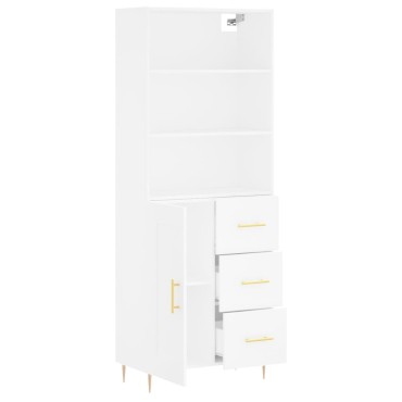 vidaXL Ντουλάπι Λευκό 69,5x34x180cm από Επεξεργασμένο Ξύλο 1 τεμ.
