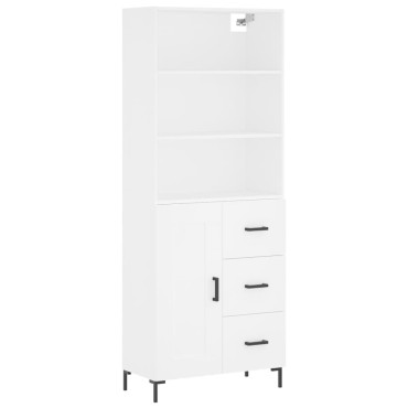 vidaXL Ντουλάπι Λευκό 69,5x34x180cm από Επεξεργασμένο Ξύλο 1 τεμ.