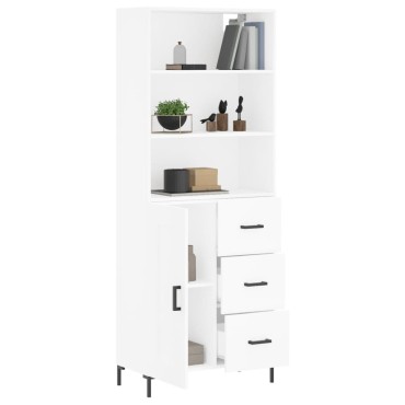 vidaXL Ντουλάπι Λευκό 69,5x34x180cm από Επεξεργασμένο Ξύλο 1 τεμ.