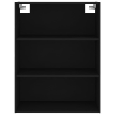 vidaXL Ντουλάπι Μαύρο 69,5x34x180cm από Επεξεργασμένο Ξύλο 1 τεμ.