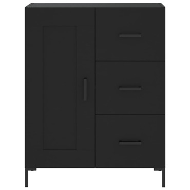 vidaXL Ντουλάπι Μαύρο 69,5x34x180cm από Επεξεργασμένο Ξύλο 1 τεμ.