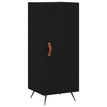 vidaXL Ντουλάπι Μαύρο 34,5x34x180cm από Επεξεργασμένο Ξύλο 1 τεμ.