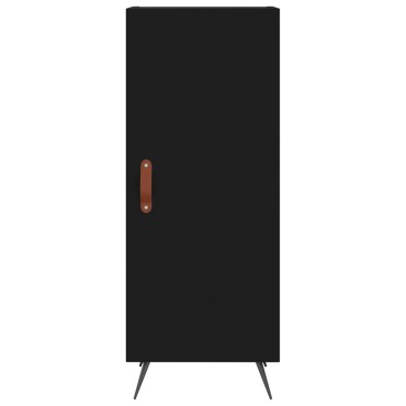 vidaXL Ντουλάπι Μαύρο 34,5x34x180cm από Επεξεργασμένο Ξύλο 1 τεμ.
