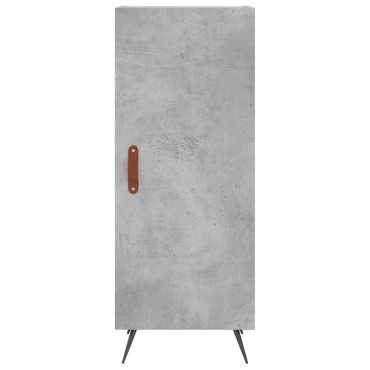 vidaXL Ντουλάπι Γκρι Σκυροδέματος 34,5x34x180cm Επεξεργασμένο Ξύλο 1 τεμ.